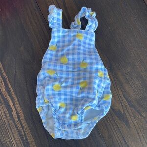 Carter’s Lemon Gingham Baby Romper